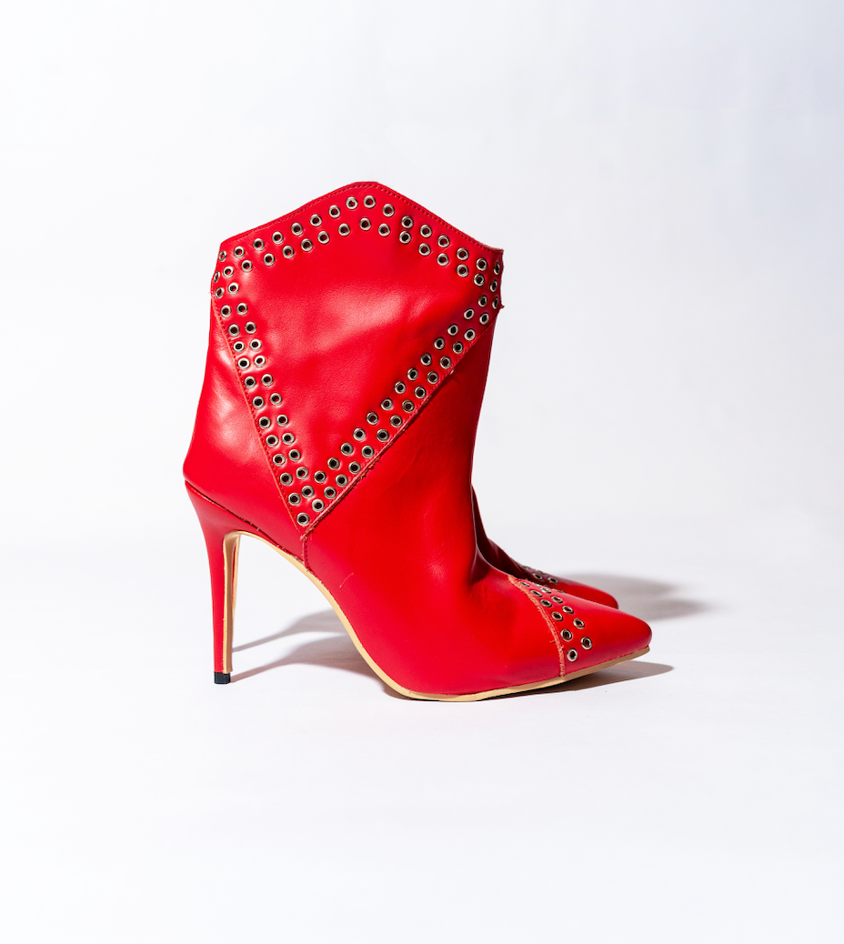 SCARLETT RED BOOTS