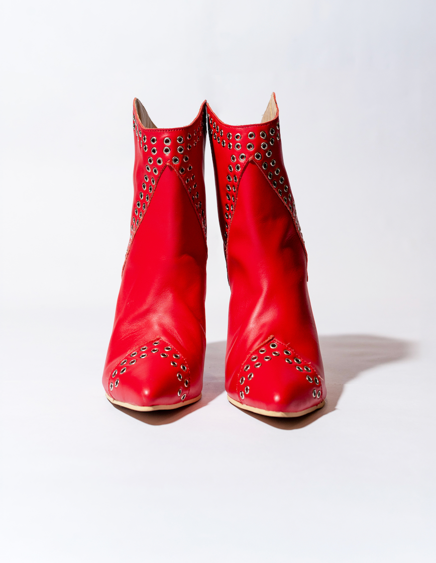 SCARLETT RED BOOTS